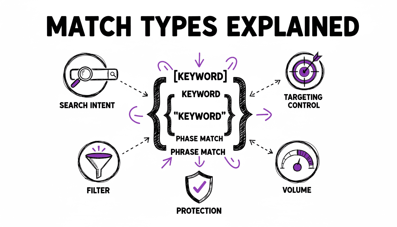 Google Ads Match Types Explained: Exact, Phrase, and Broad Match in 2026
